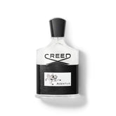Creed Aventus perfume bottle on a white background